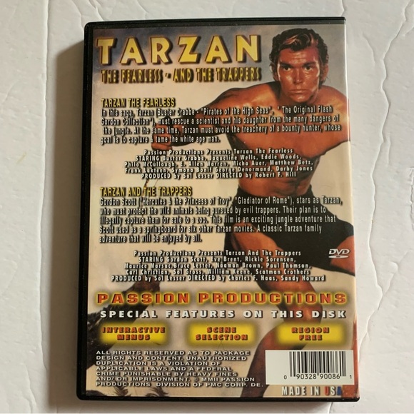 Tarzan The Fearless and The Trappers DVD Movie - Picture 2 of 3